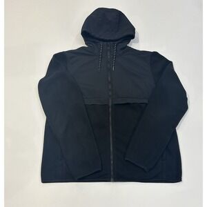 Old Navy Microfleece Hybrid Zip Hoodie Fleece No Logo Great Quality Mens Size M
